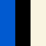 Blue, Black and Skim Beige