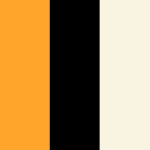 Orange, Black and Skim Beige