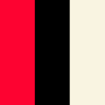 Red, Black and Skim Beige